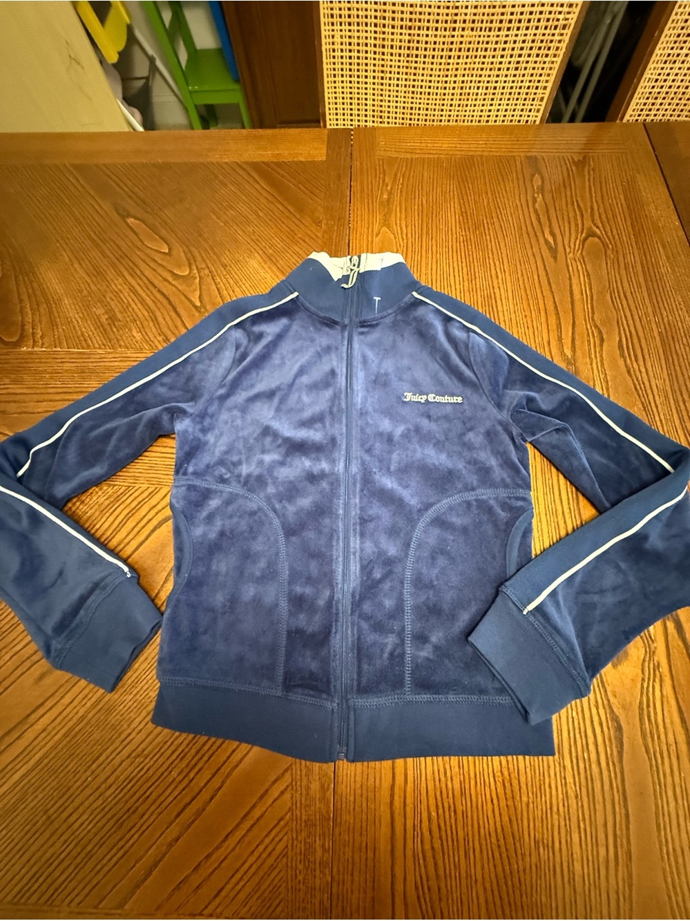 Juicy Couture Velour Jacket. Navy. NWT. Size XS.
